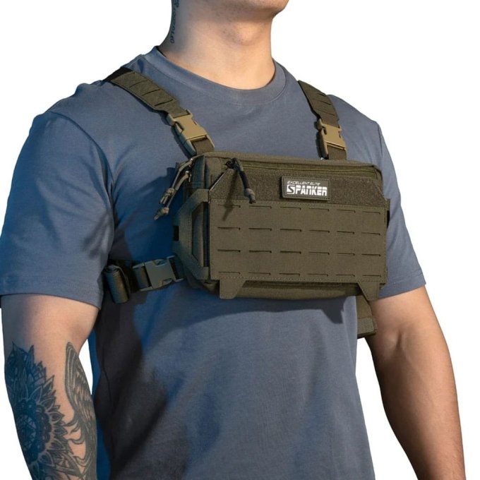 Lasergeschnittene MOLLE-Brusttasche – Bild 2