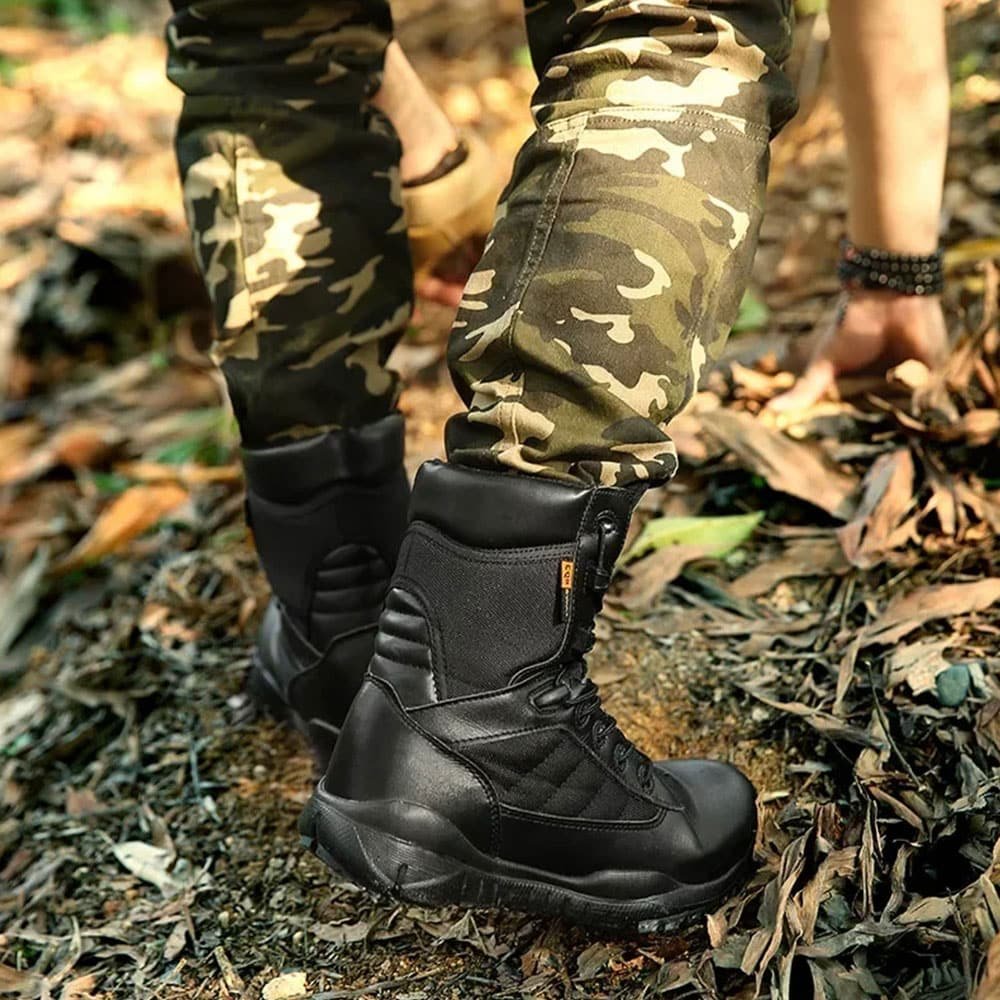 Schwarze, leichte Taktikstiefel – Bild 4