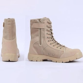 Lightweight running tactical boots Desert Tan