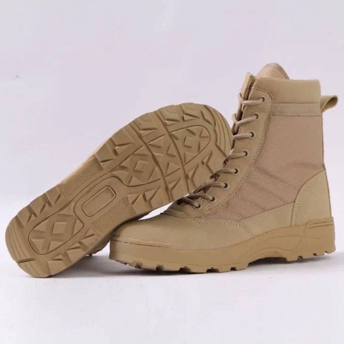 Leichte taktische Stiefel mit Reißverschluss in Desert Tan – Bild 2