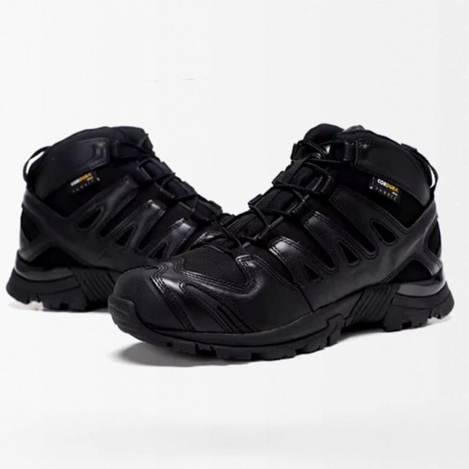 Schwarze, niedrig geschnittene taktische Stiefel – Bild 2