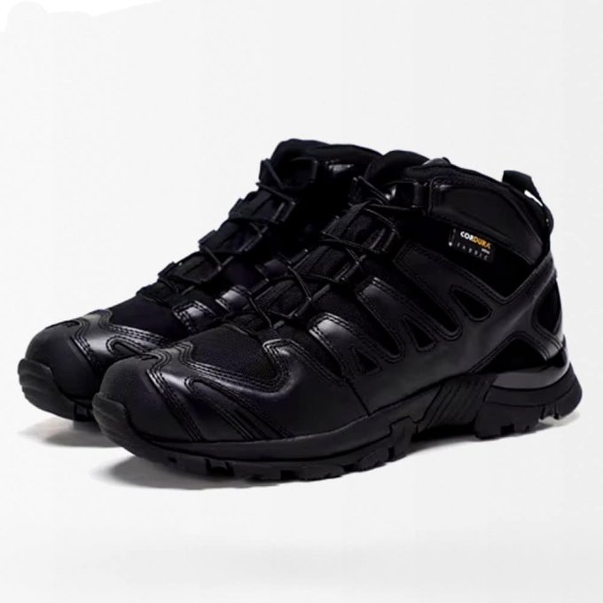 Schwarze, niedrig geschnittene taktische Stiefel – Bild 3