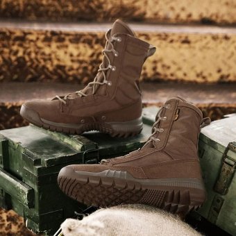 Braune, leichte taktische Herrenstiefel