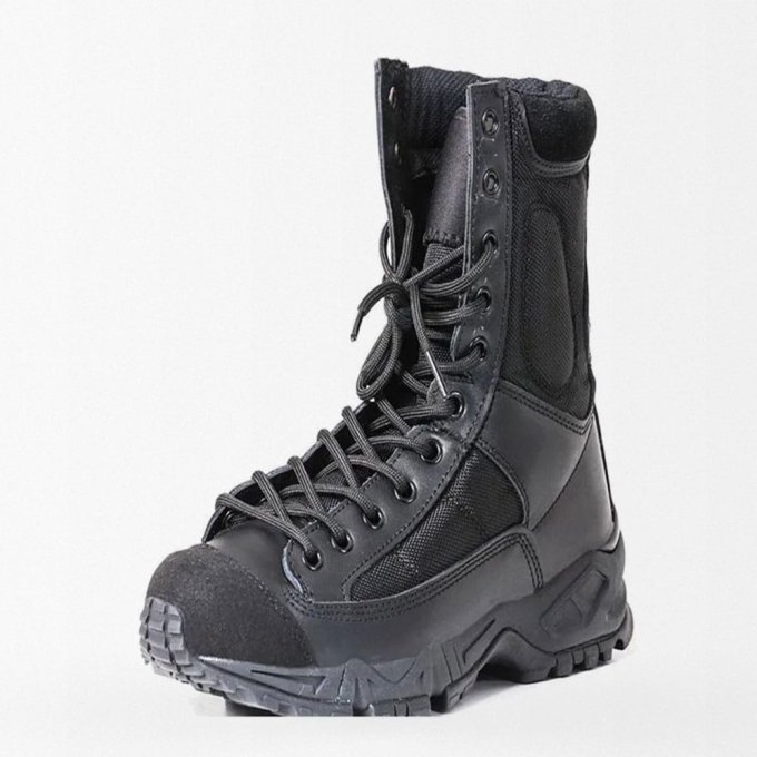 Schwarze Militär-Schnürstiefel – Bild 5