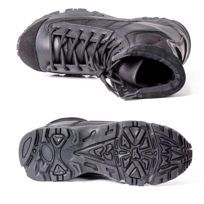Schwarze Militär-Schnürstiefel – Bild 4