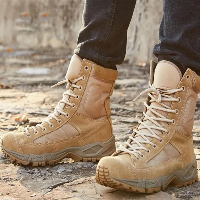 Desert Tan Militär-Schnürstiefel – Bild 2