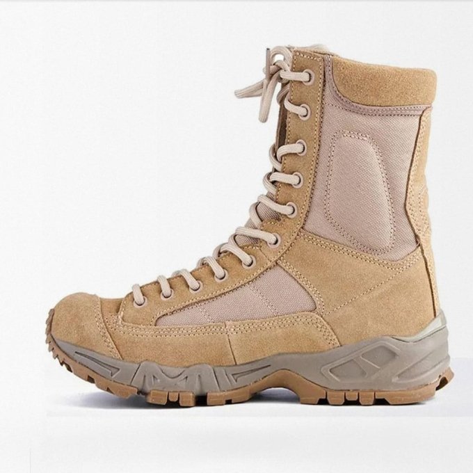 Desert Tan Militär-Schnürstiefel – Bild 4