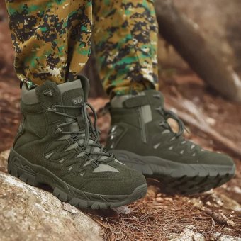 Botas de combate verde oliva
