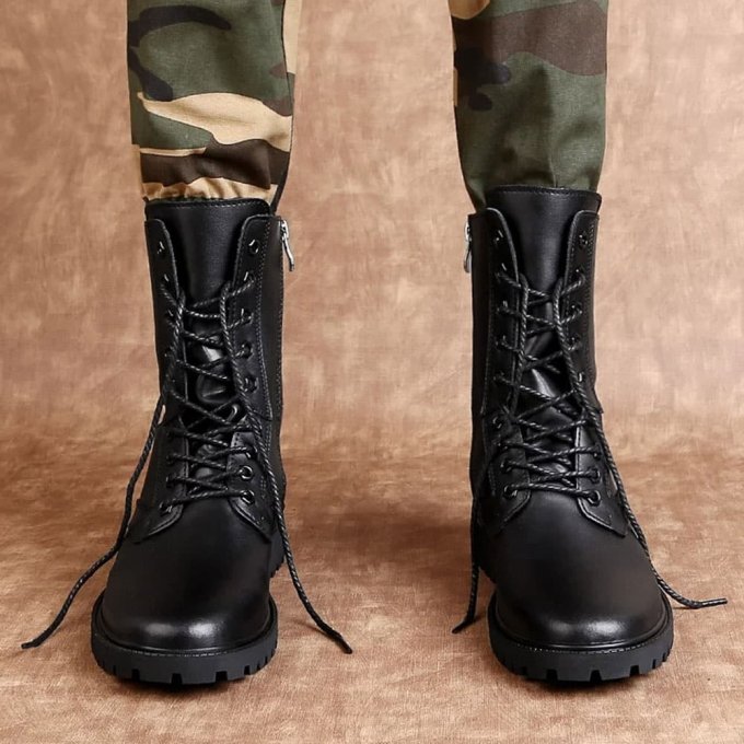 Kampfstiefel aus echtem Leder – Bild 3