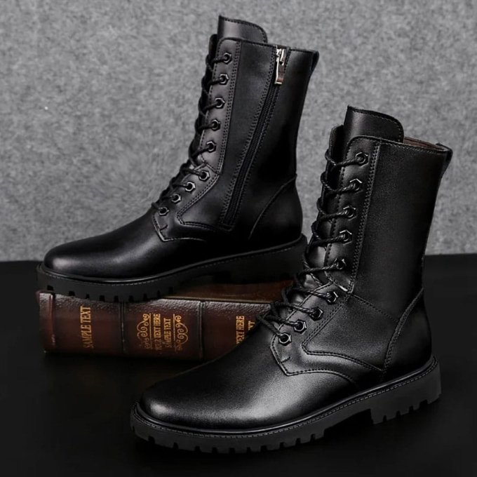 Kampfstiefel aus echtem Leder – Bild 4