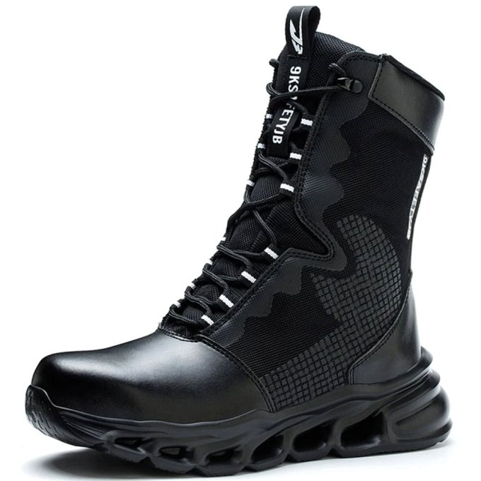 Schwarze Militär-Sicherheitsstiefel
