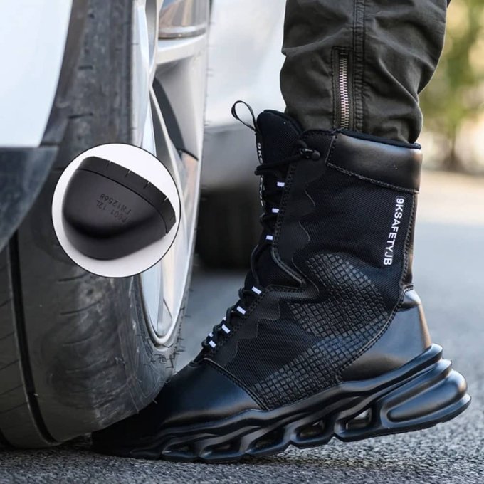 Schwarze Militär-Sicherheitsstiefel – Bild 5