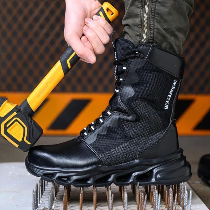 Schwarze Militär-Sicherheitsstiefel – Bild 6