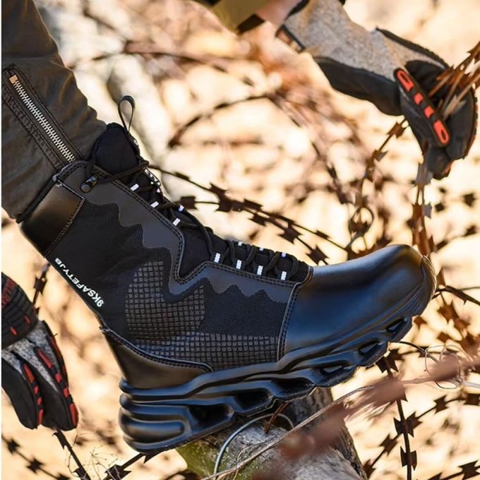 Schwarze Militär-Sicherheitsstiefel – Bild 4