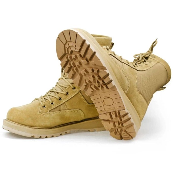 Wildleder-Militärstiefel Desert Tan – Bild 5