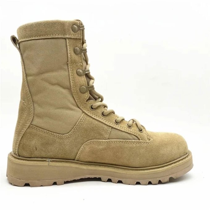 Wildleder-Militärstiefel Desert Tan – Bild 2
