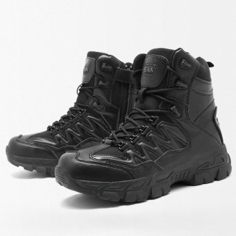 Schwarze taktische Trekkingstiefel