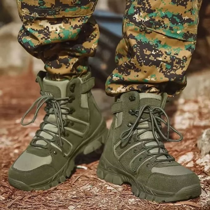 Taktische Trekkingstiefel Olivgrün – Bild 3