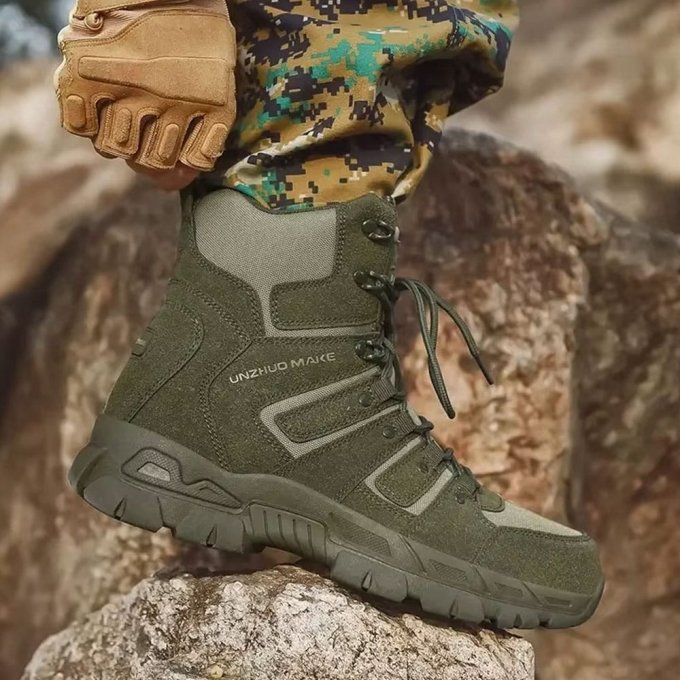 Taktische Trekkingstiefel Olivgrün – Bild 6