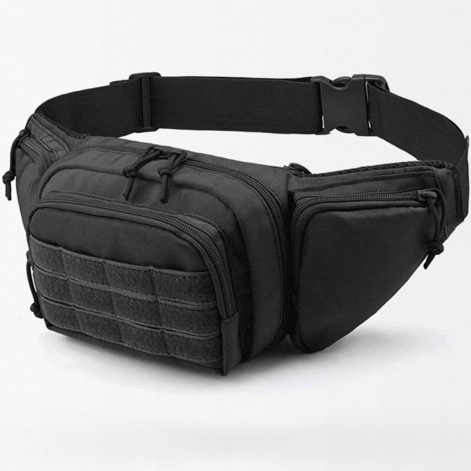 Schwarze taktische Bauchtasche