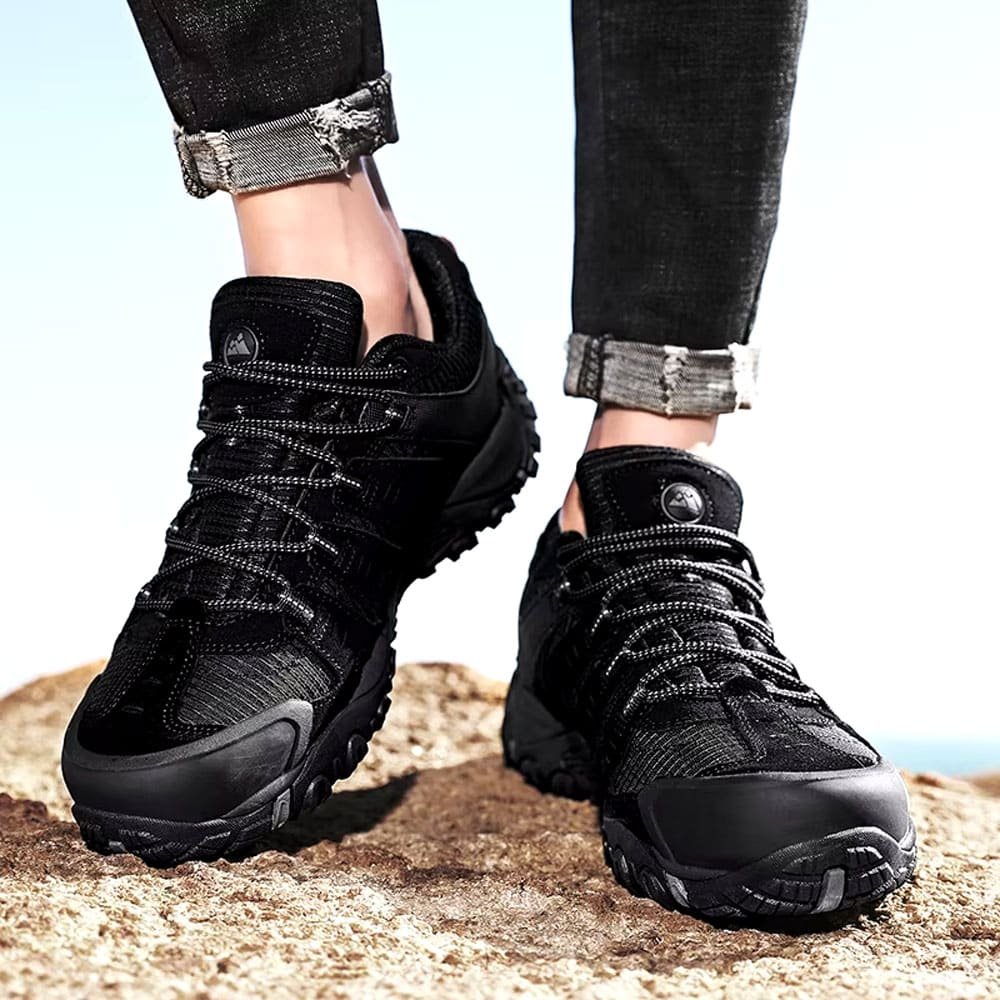 Schwarze taktische Wanderschuhe "Mountain" – Bild 2