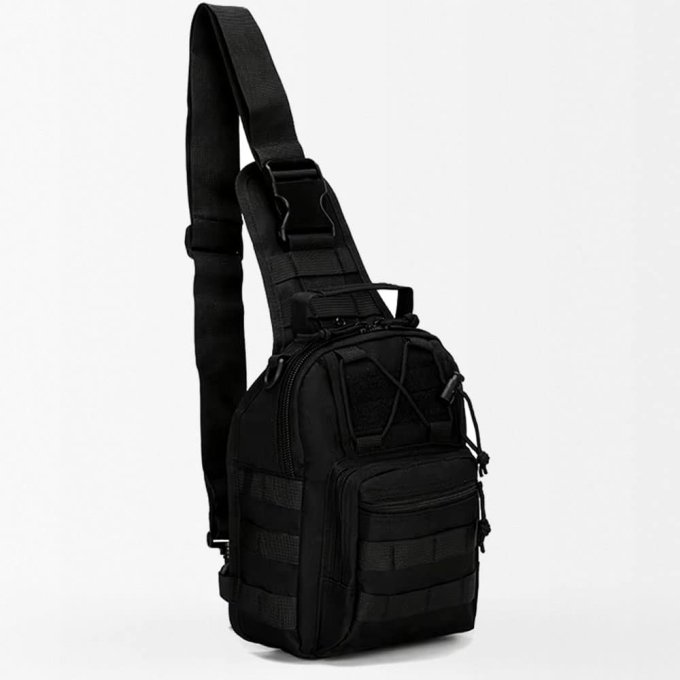 Schwarze taktische Schultertasche