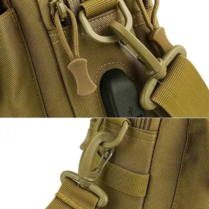 Taktische Schultertasche für Laptop – Bild 5