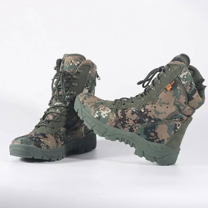 Taktische Seitlichreißverschluss-Stiefel in Marpat-Tarnung – Bild 3