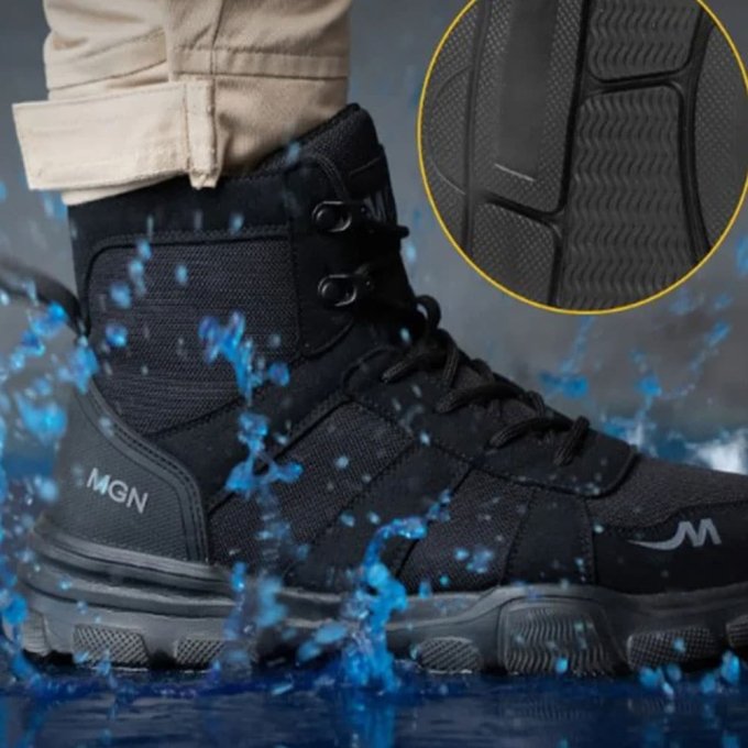 Schwarze Taktik-Stahlkappenstiefel – Bild 6