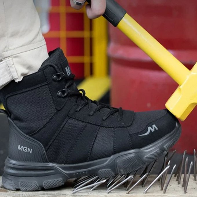 Schwarze Taktik-Stahlkappenstiefel – Bild 3