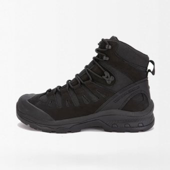 Schwarze wasserdichte Wanderschuhe