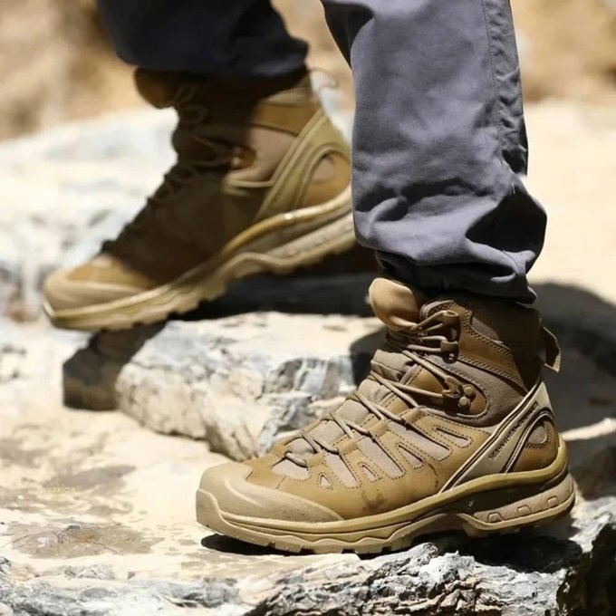 Wasserdichte Wanderstiefel in Coyote-Braun – Bild 3