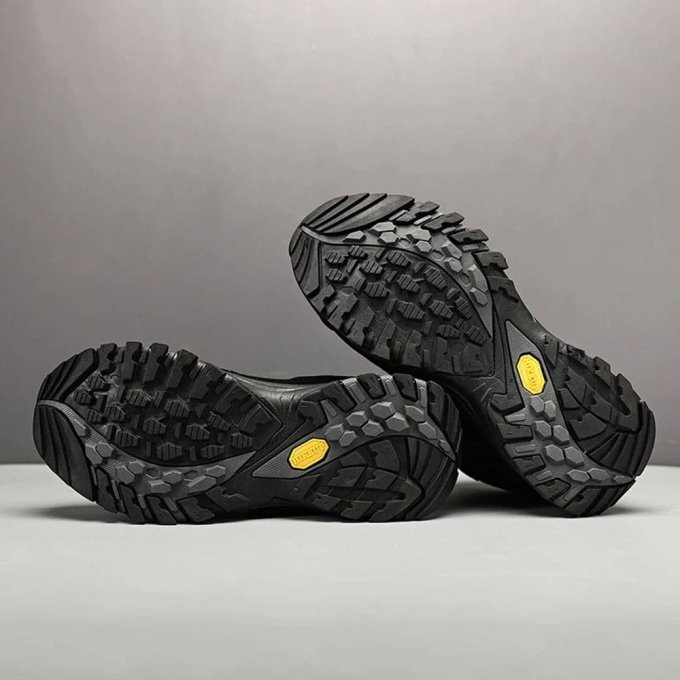 Wasserdichte Wildleder-Wanderstiefel Schwarz – Bild 6