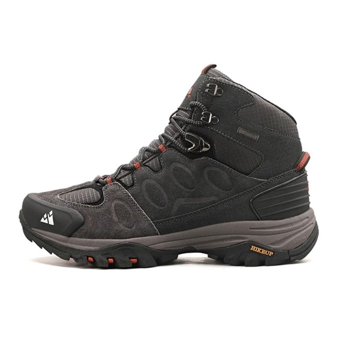 Wasserdichte Wildleder-Wanderschuhe Grau