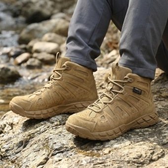 Ankle combat boots Coyote Brown “Kiice”