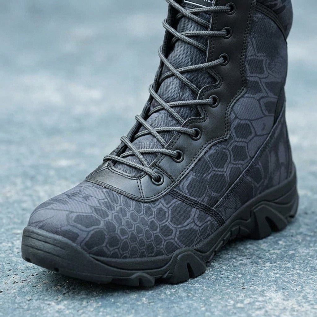 Black Camo combat boots – Kryptek Typhon