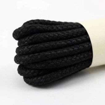 Black laces for combat boots