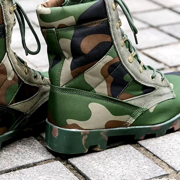 Tarnmuster-Kampfstiefel Woodland – Bild 3