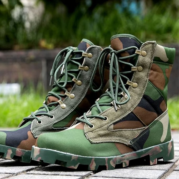 Tarnmuster-Kampfstiefel Woodland – Bild 2