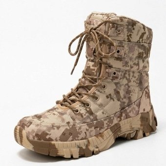 Desert digital camouflage lightweight boots