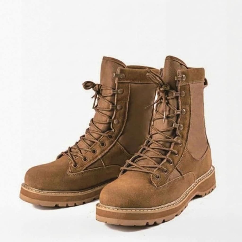 Suede military boots – Coyote Brown