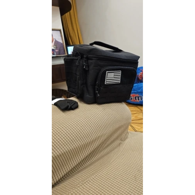 Schwarze taktische Thermo-Lunchtasche photo review