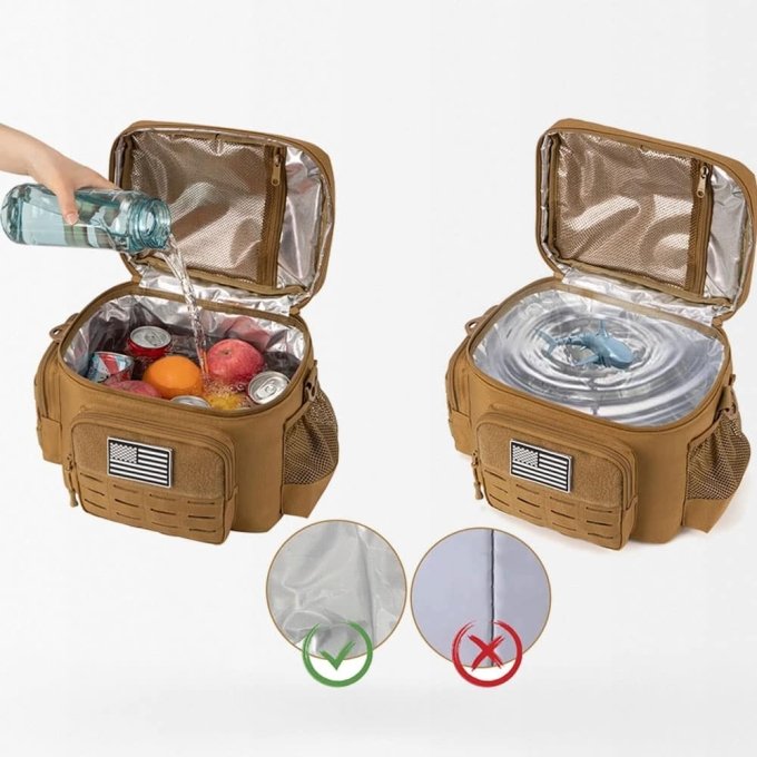 Taktische Thermolunchbag in Coyote-Braun – Bild 4