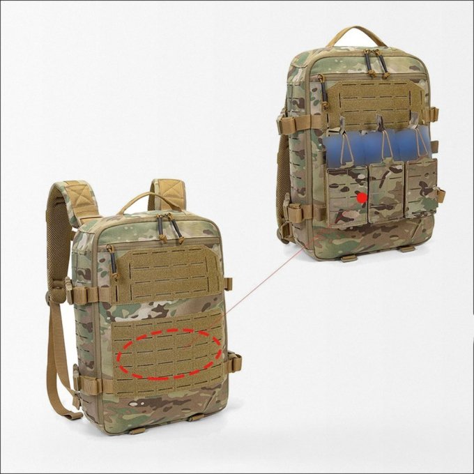 Taktischer MOLLE-Rucksack für Plattenträger – Bild 5