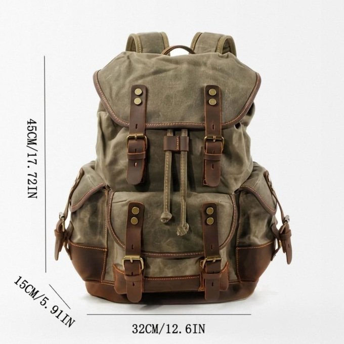 Canvas-Rucksack im Militär-Look – Bild 5