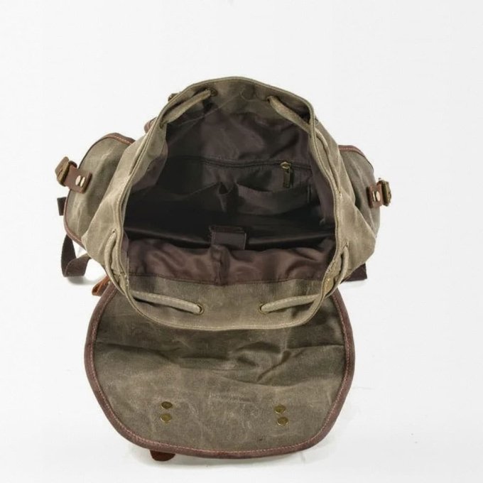 Canvas-Rucksack im Militär-Look – Bild 6