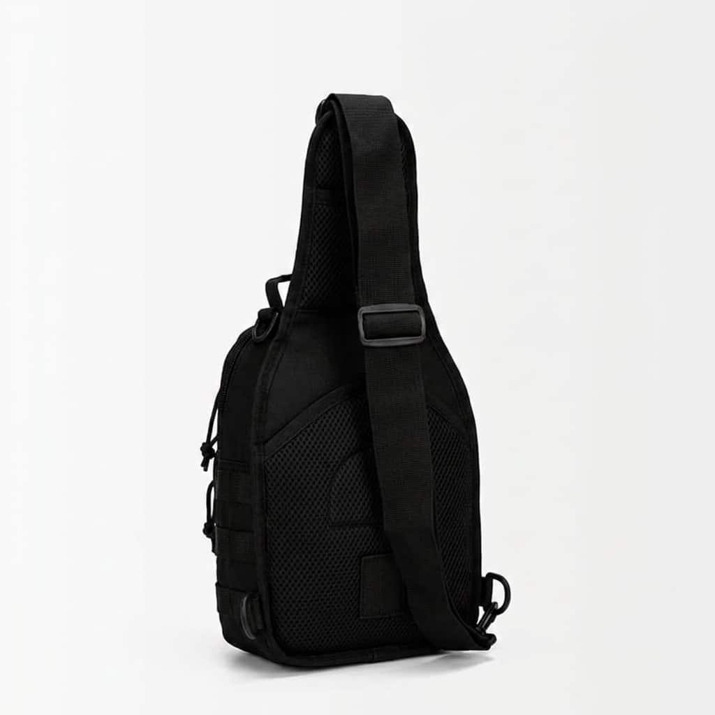 Schwarze taktische Schultertasche – Bild 2