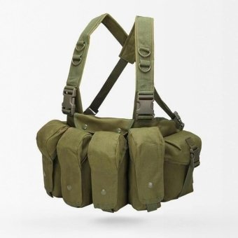 8 mag Olive green ak chest rig