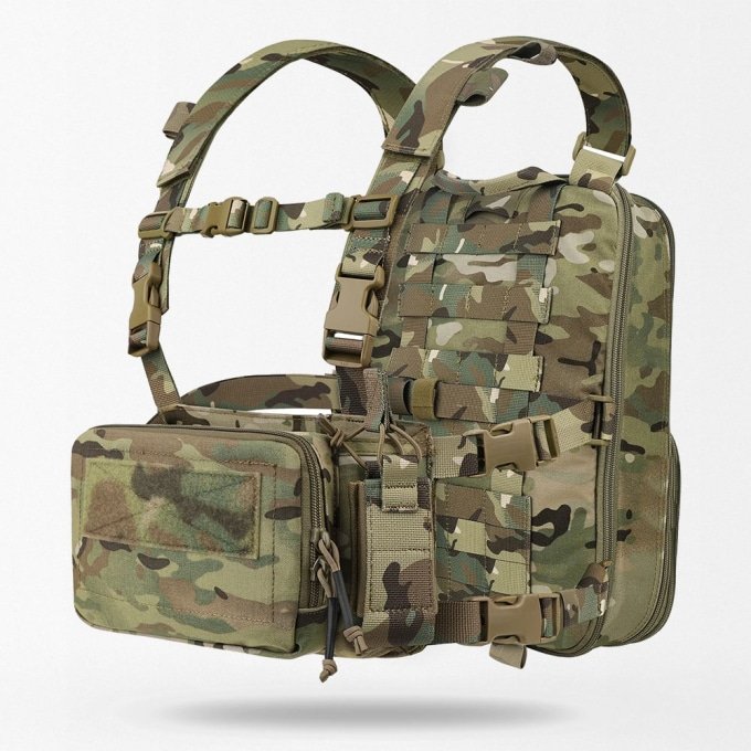 Taktisches D3 Chest Rig mit integriertem Rucksack – Bild 2