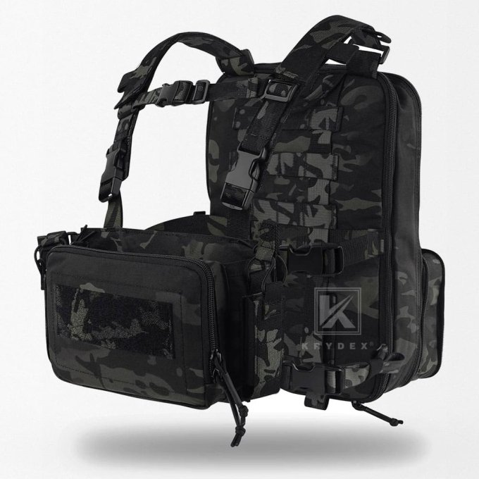 Taktisches D3 Chest Rig mit integriertem Rucksack – Bild 12